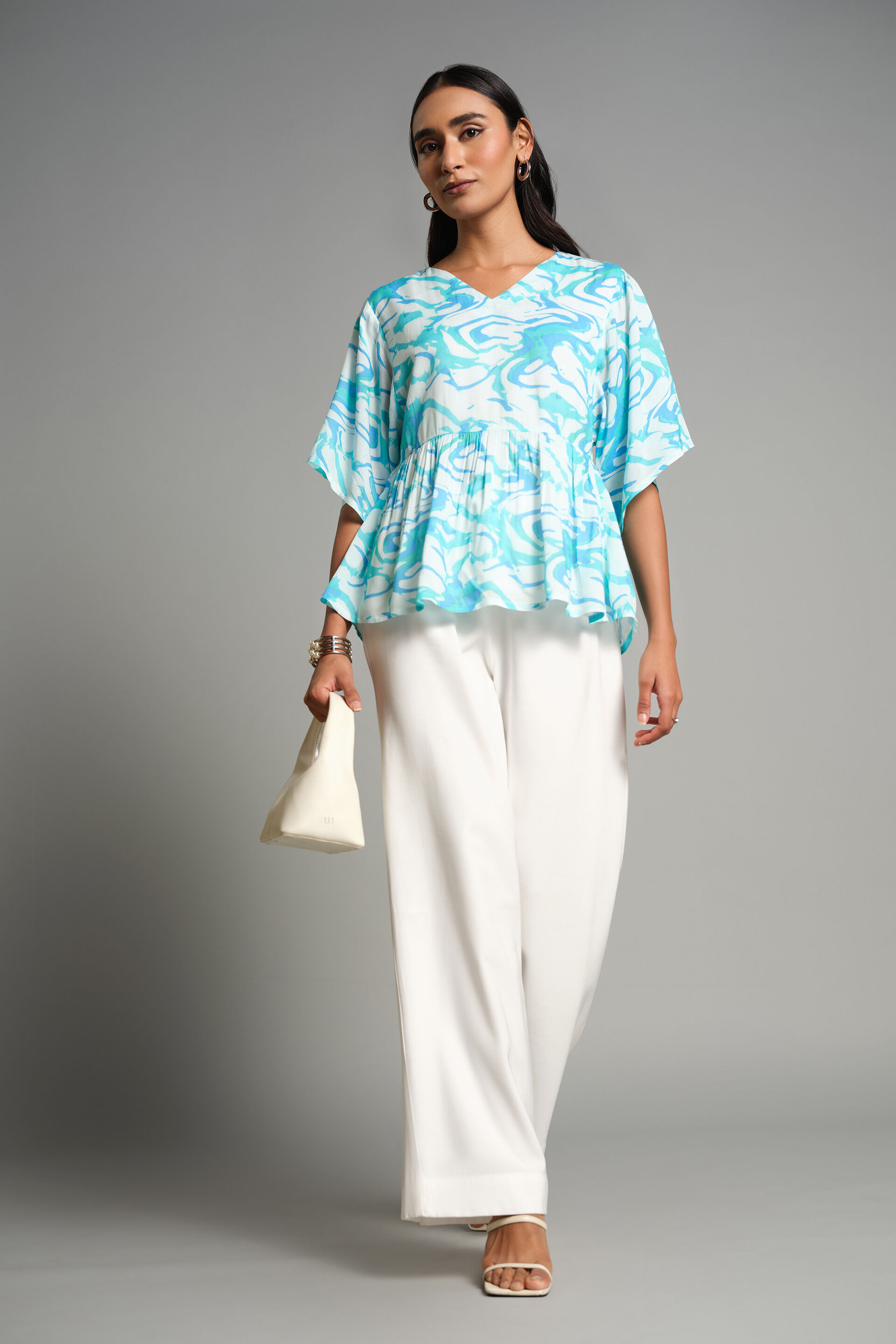 Blue Wave Top, Blue, image 2